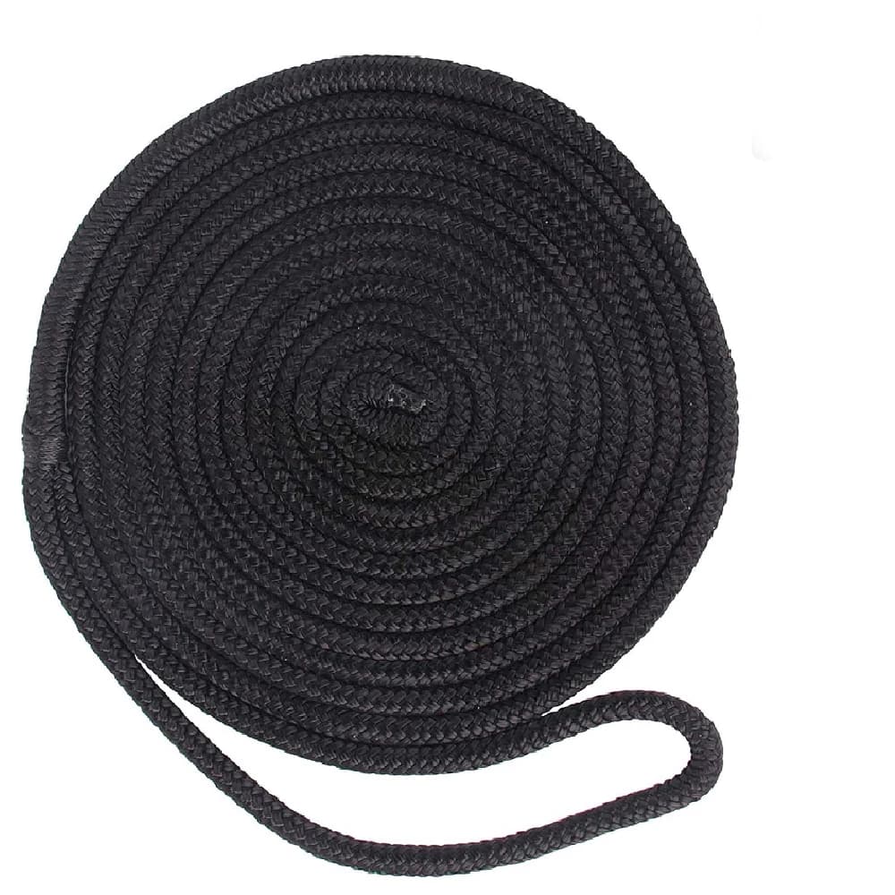 1 pz doppia linea di nylon intrecciata corda per barche marina 5/8 pollici 50 piedi 1/2 pollici 50 piedi corde e fascette per barche per aggancio 12 "loop per Moorin