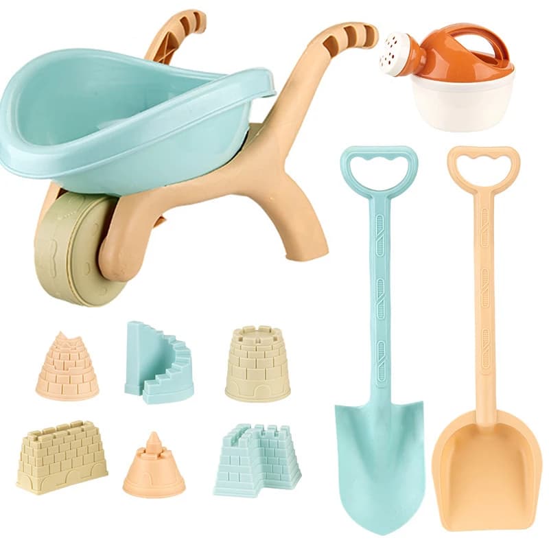 Bambini Trolley giocattoli da spiaggia gioca sabbia gioco d'acqua Sandbox stampi castello pala irrigazione estate all'aperto strumenti Playa giocattoli di sabbia per il bambino