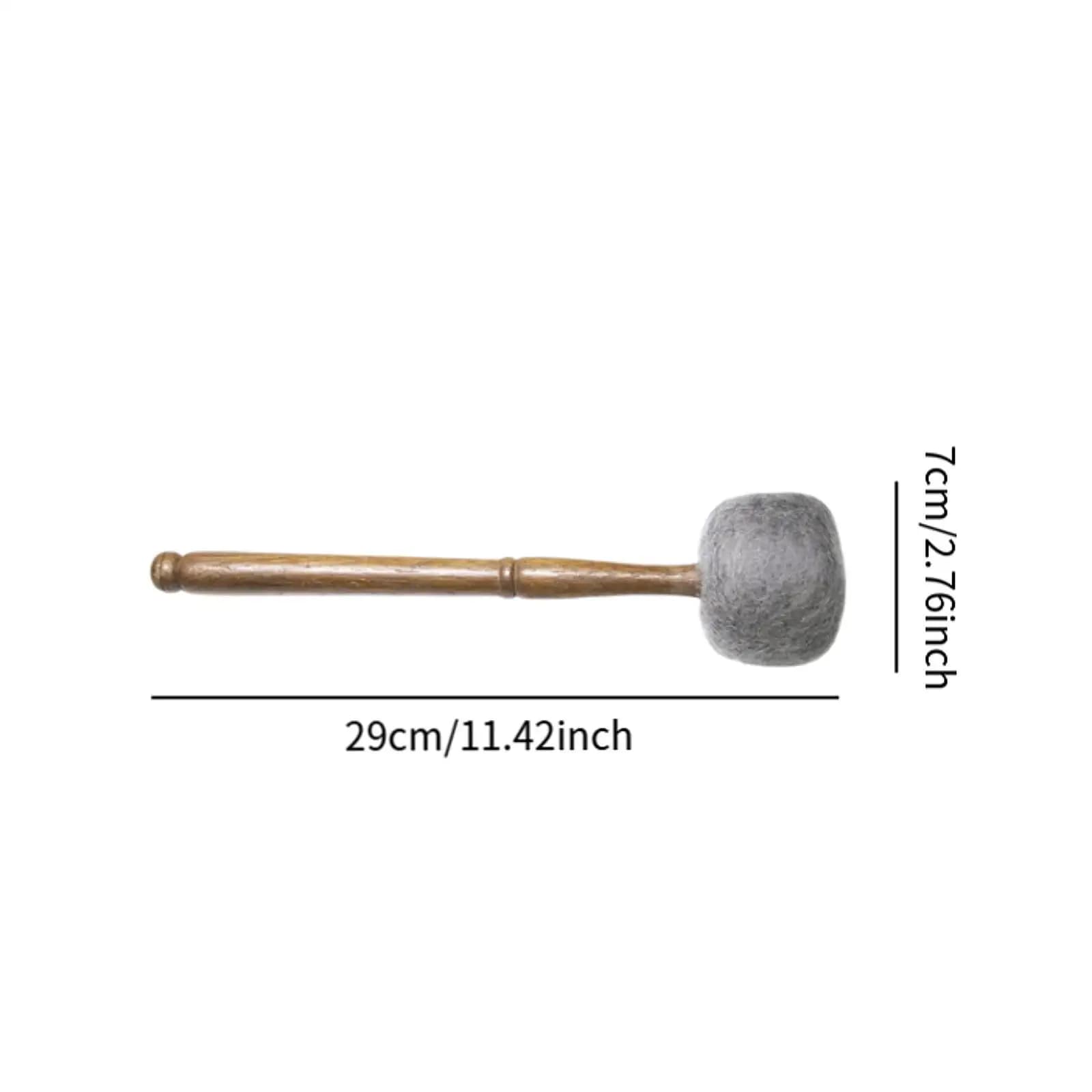 Wooden Sound Bowl Mallet Comfortable Grip Percussion Stick for Professional Meditation Musicians