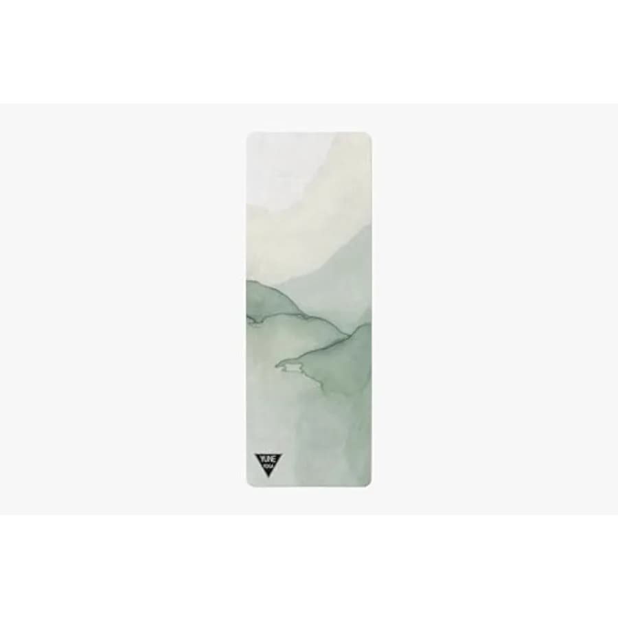 Yoga Mat Green Ocean Travel Folder Background Without PVC Natural Rubber 24 x 72 Inch Thickness 2mm Under 1 Bookcase