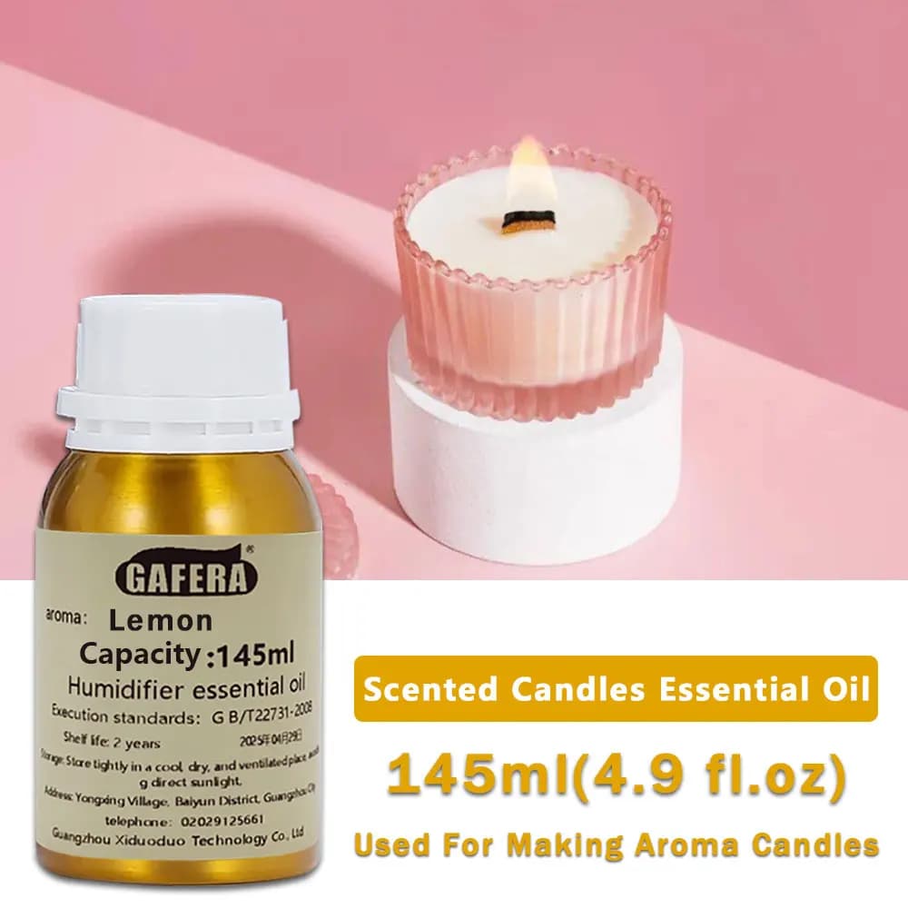 GAFERA 145ml(4.9 fl.oz) Lemon/Wild Bluebell Essential Oils - For Making Aromatherapy Candles & Making Handmade Soap & Humidifier