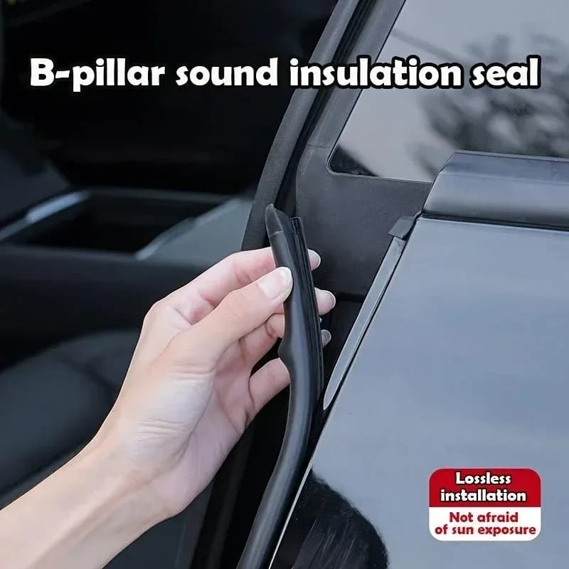 [ 31,50 pollici*2 Pezzi ] Guarnizione per Bordo Portiera Auto per Tesla Model 3/Y/X/S, Striscia in Gomma Impermeabile e Insonorizzante, Sigillante Auto