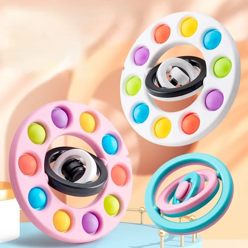 Giocattolo antistress per dita di decompressione giroscopico Fidget Spinner 3D Infinity Eversion per bambini e adulti