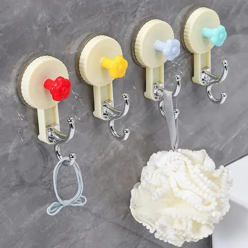 Suction Cup Hooks Powerful Vacuum Waterproof Suction Hook Hanger Bathroom Kitchen Towel Wall Hook Storage Holder Organization