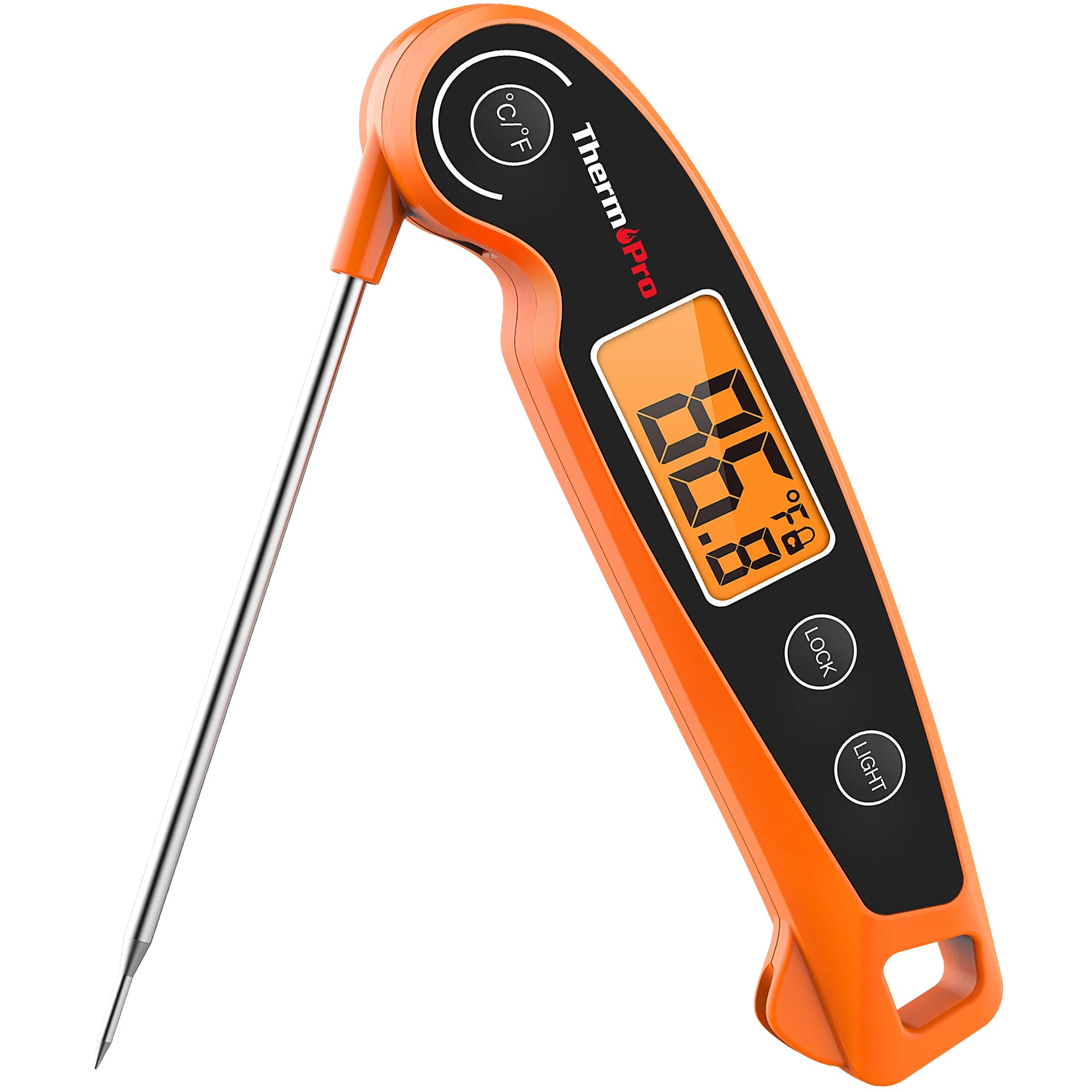 Termometro digitale per carne e barbecue ThermoPro TP605 a lettura istantanea per cucina, con retroilluminazione e funzione di calibrazione