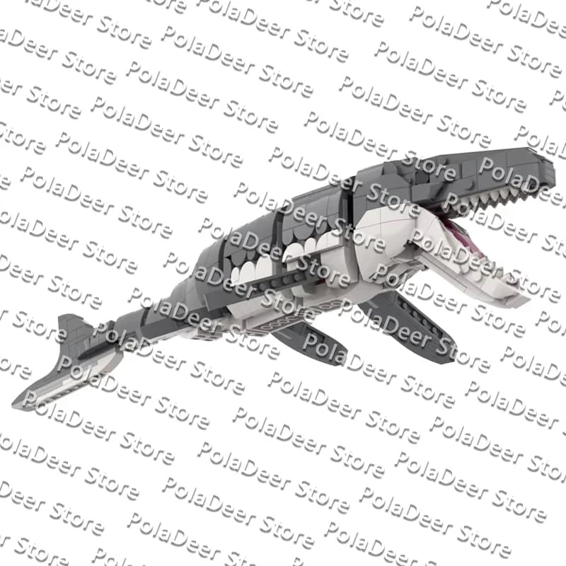 QWERT Creators Animal Series Model MOC Building Bricks Mosasaurus Modular Technology Gifts Holiday Assemble Children Toys Suit