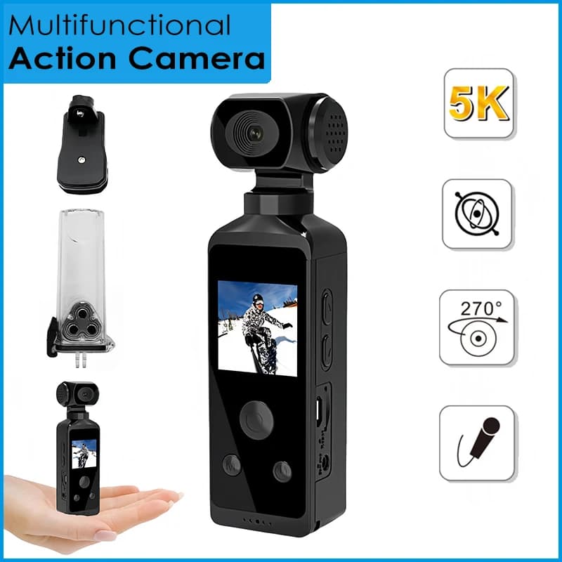 Outdoor sports camera 5K 270 ° In the bike helmet mini shooting pocket body cam recording video shooting underwater