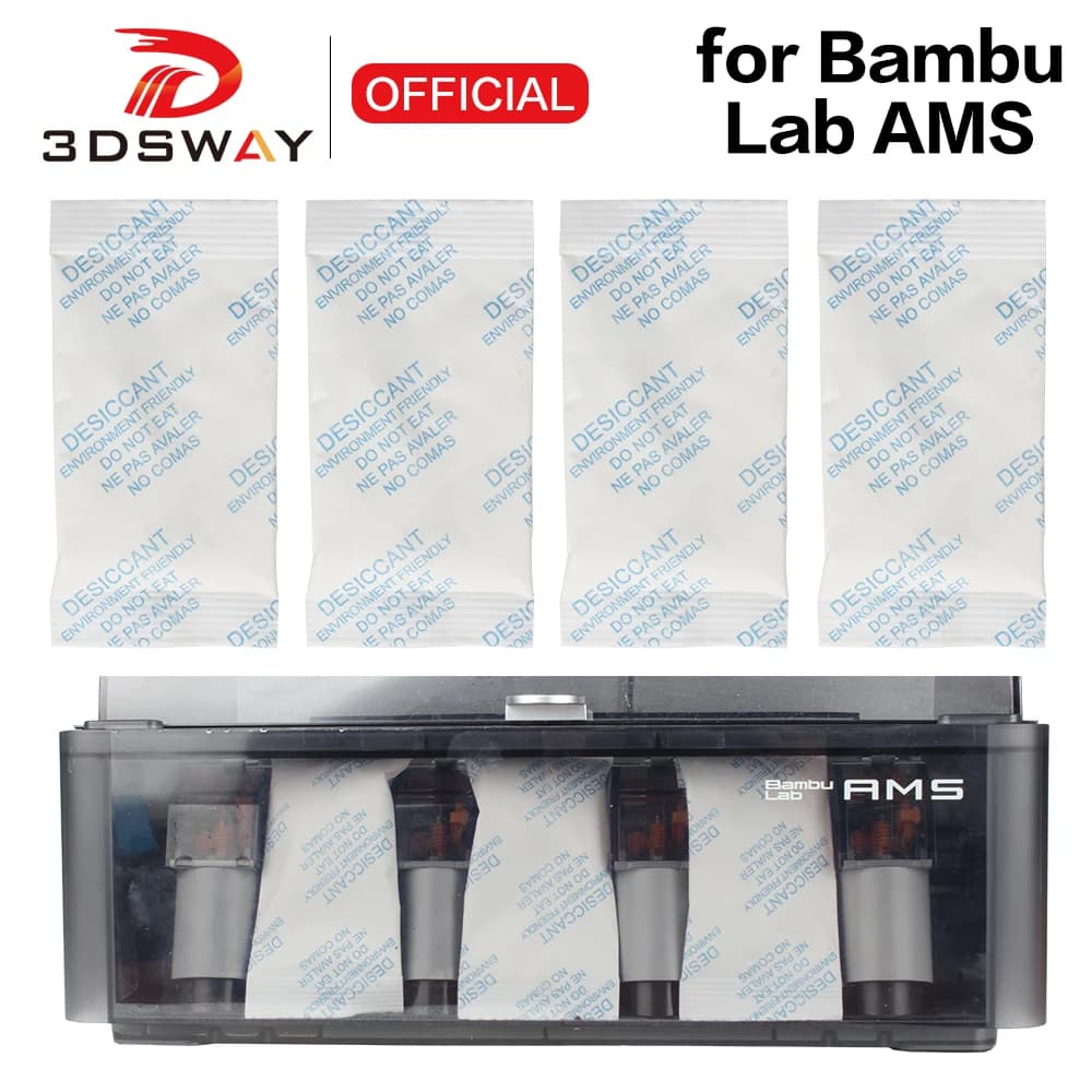 3DSWAY AMS Drying Agent For Bambu lab A1 X1C P1S P1P For 3D Printer BambuLab AMS Drying Maintain Filament Pla Consumption Materials Dry Box