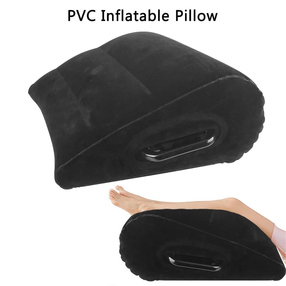 Cuscino gonfiabile in PVC per viaggi in campeggio Cuscino per piedi per dormire Cuscini per gambe di elevazione Cuscino per ginocchio con zeppa