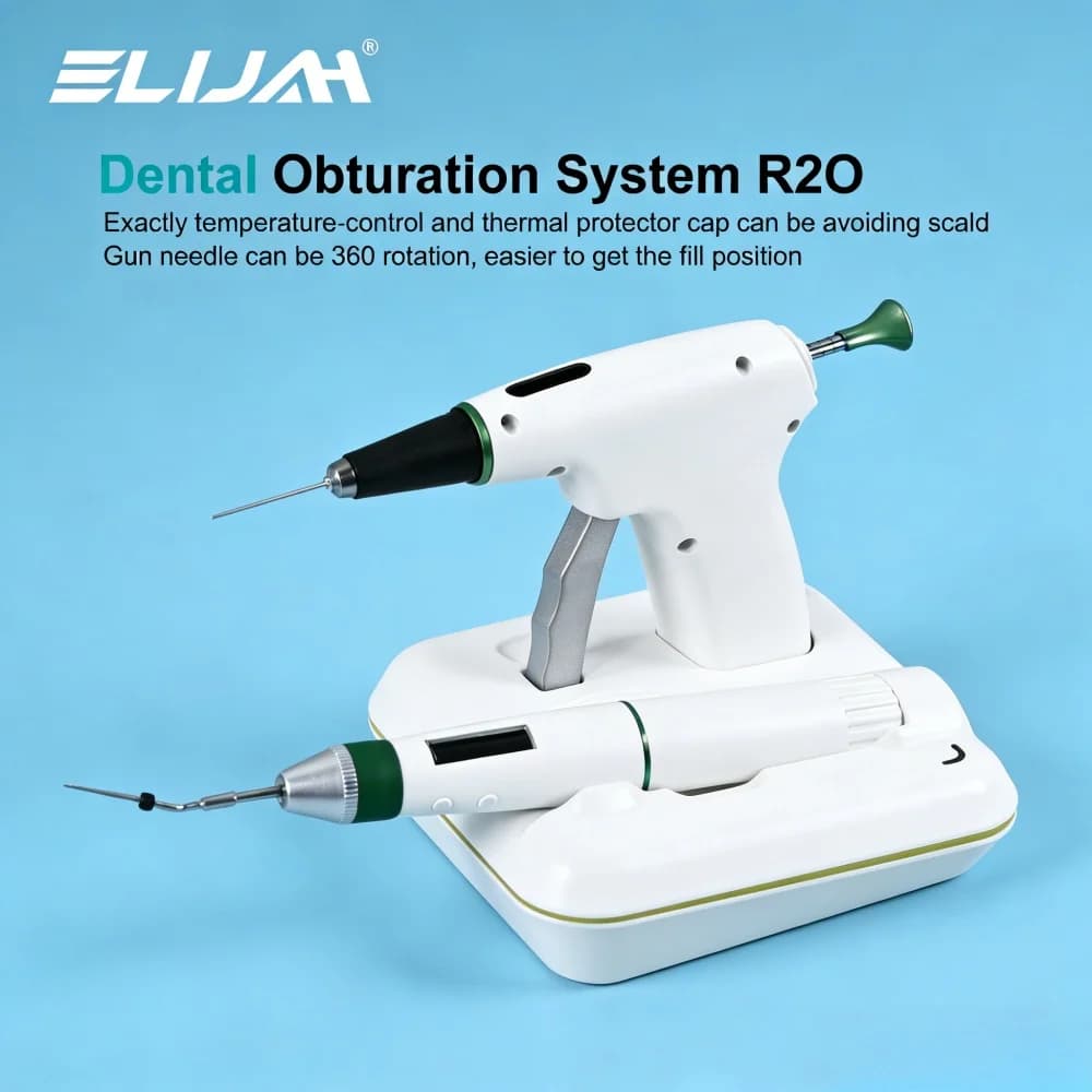 Sistema di Obturazione Endodontica ELIJAH Wireless con Pistola e Penna Riscaldate per Canali Radicolari, Riempimento Rapido e Controllo della Temperatura