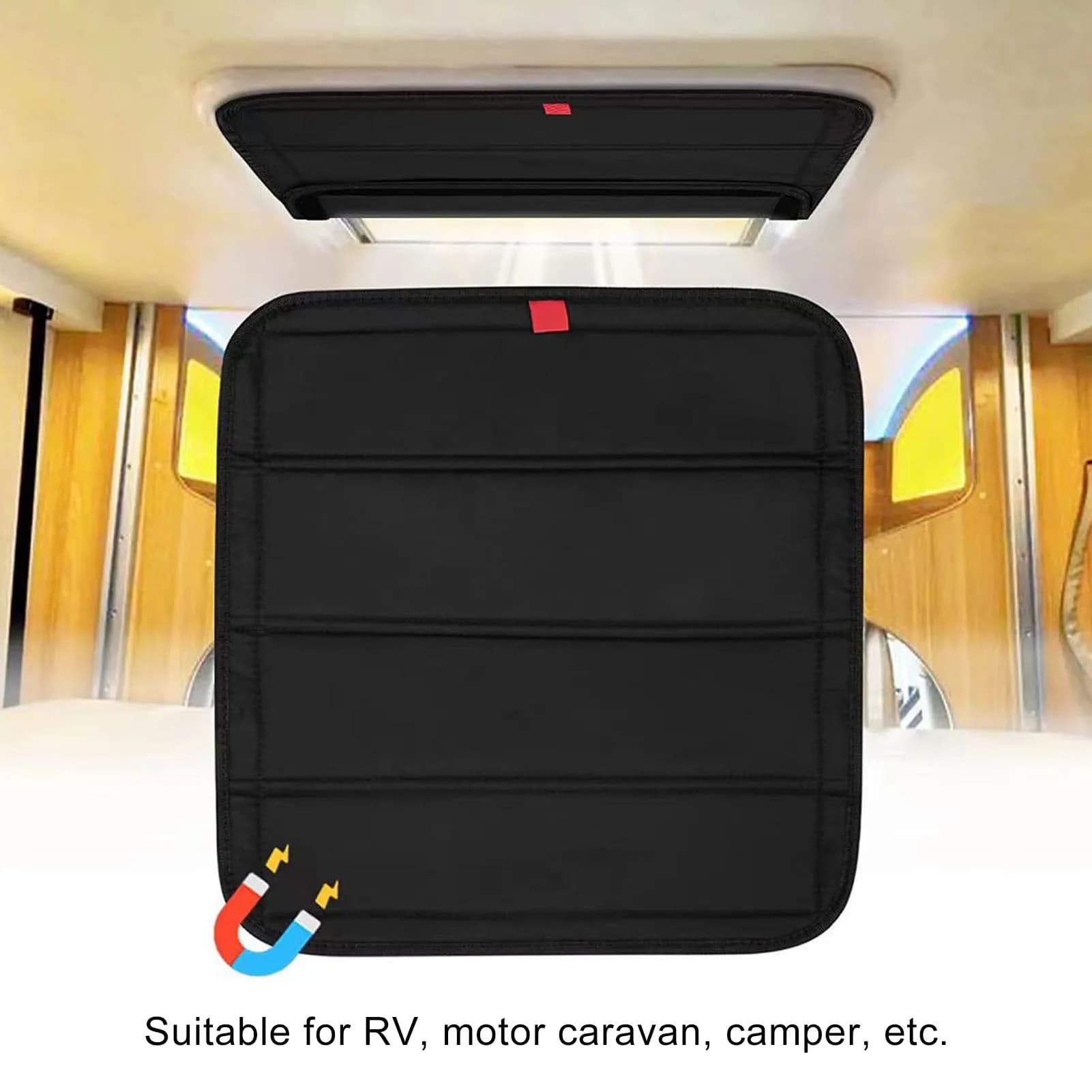 RV Window Shade Magnetic Suction Foldable Door Window Cover UV Trailer Motor RV Door Window Shade