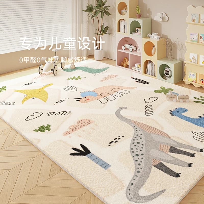 Tappeto per Cameretta Bambini, Morbido Tappeto Antiscivolo con Cartoni Animati, per Soggiorno, Camera da Letto, Decorazione Casa