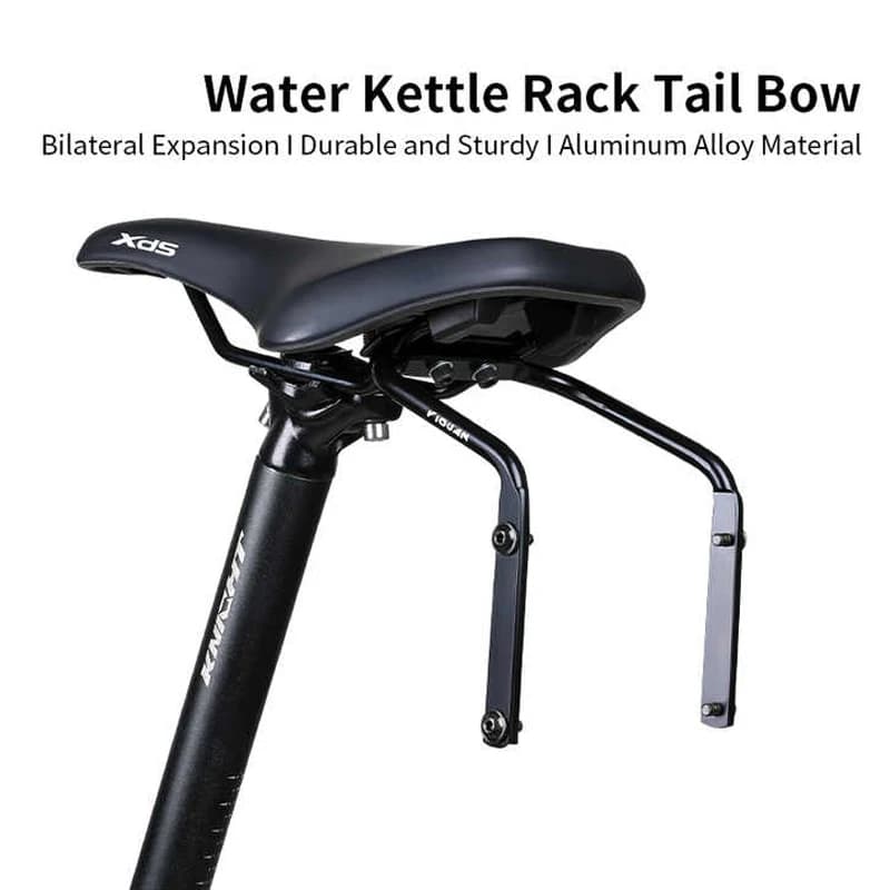 Support for extension bicycle saddle Stabilizer for stable saddle bag in aluminium alloy Multifunctional water bottle bracket