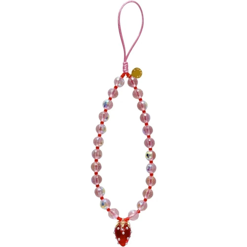 Drawwind Pendant for phone Wristband with beads Universal Cord for mobile Bracelet Cute wrist strap Chain with beads Hand-made string A