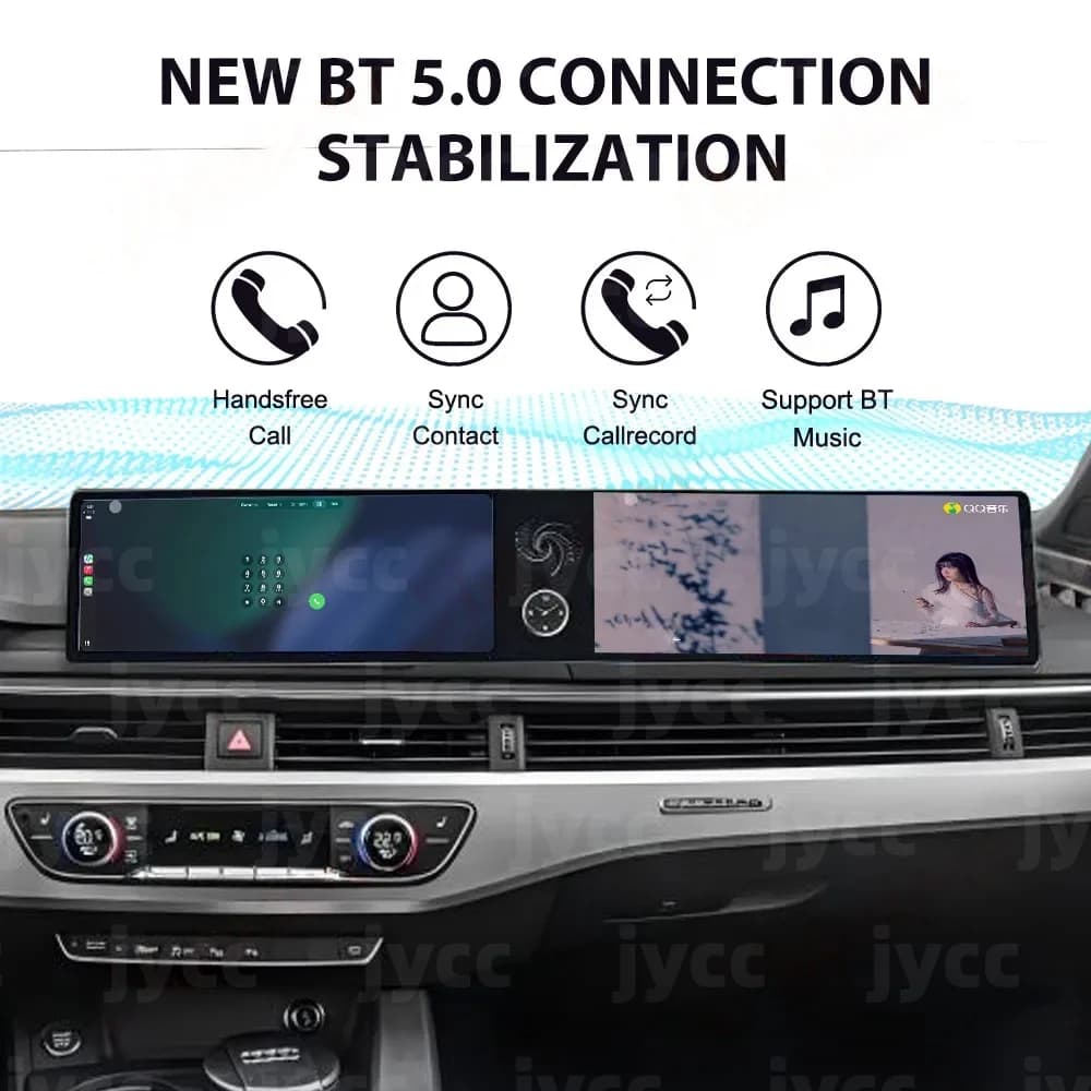 JY Doppio Touch Screen 12.3 "Android 13 Per Audi A4 A4L 2016 2017 2018 2019 2020 Carplay Gps di Navigazione Autoradio HD Stereo Auto