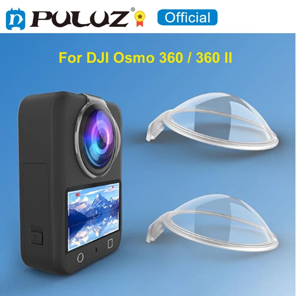 PULUZ Per DJI Osmo 360 Action Camera PC Protezione obiettivo Copertura protettiva Anti-collisione Anti-graffio Copriobiettivo Accessori