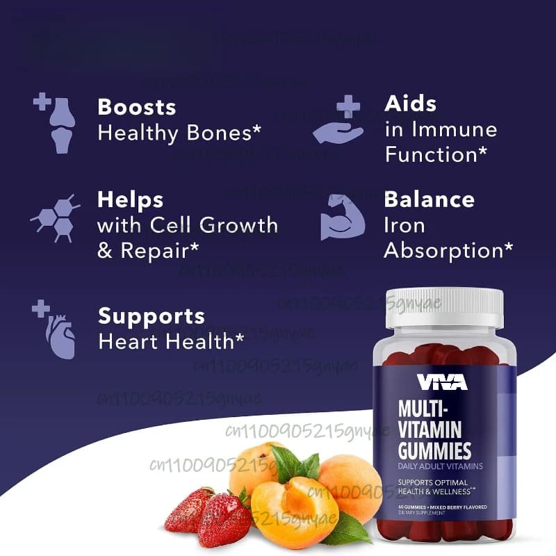 Caramelle gommose multivitaminiche per bambini 14 vitamine di base Integratore quotidiano include un zinco CDE B6 B12 per la salute e lo sviluppo dei bambini