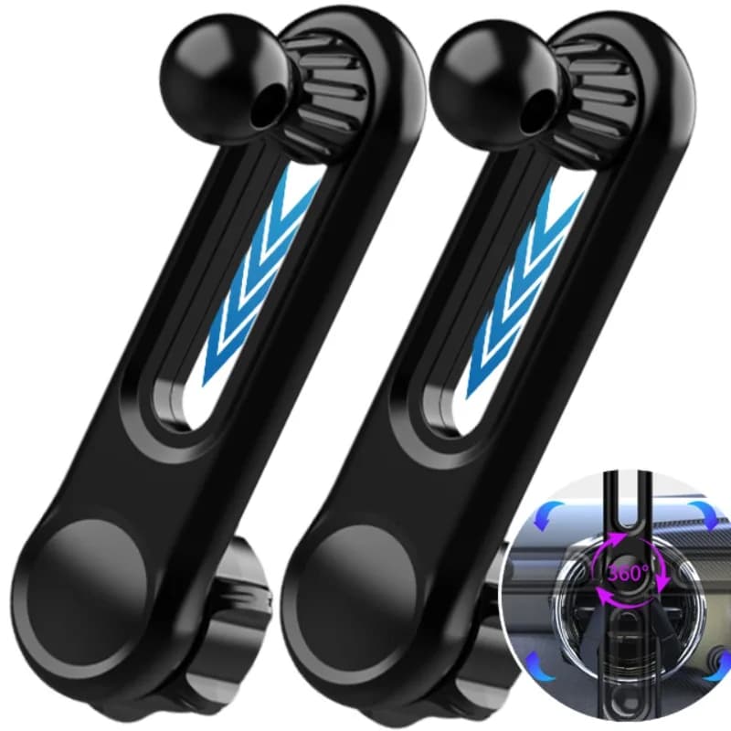 Accessori per supporto per telefono per auto Uscita aria per auto Morsetto per gancio in metallo Aggiornamento Base per testa a sfera da 17 mm per supporto GPS per clip per presa d'aria per auto