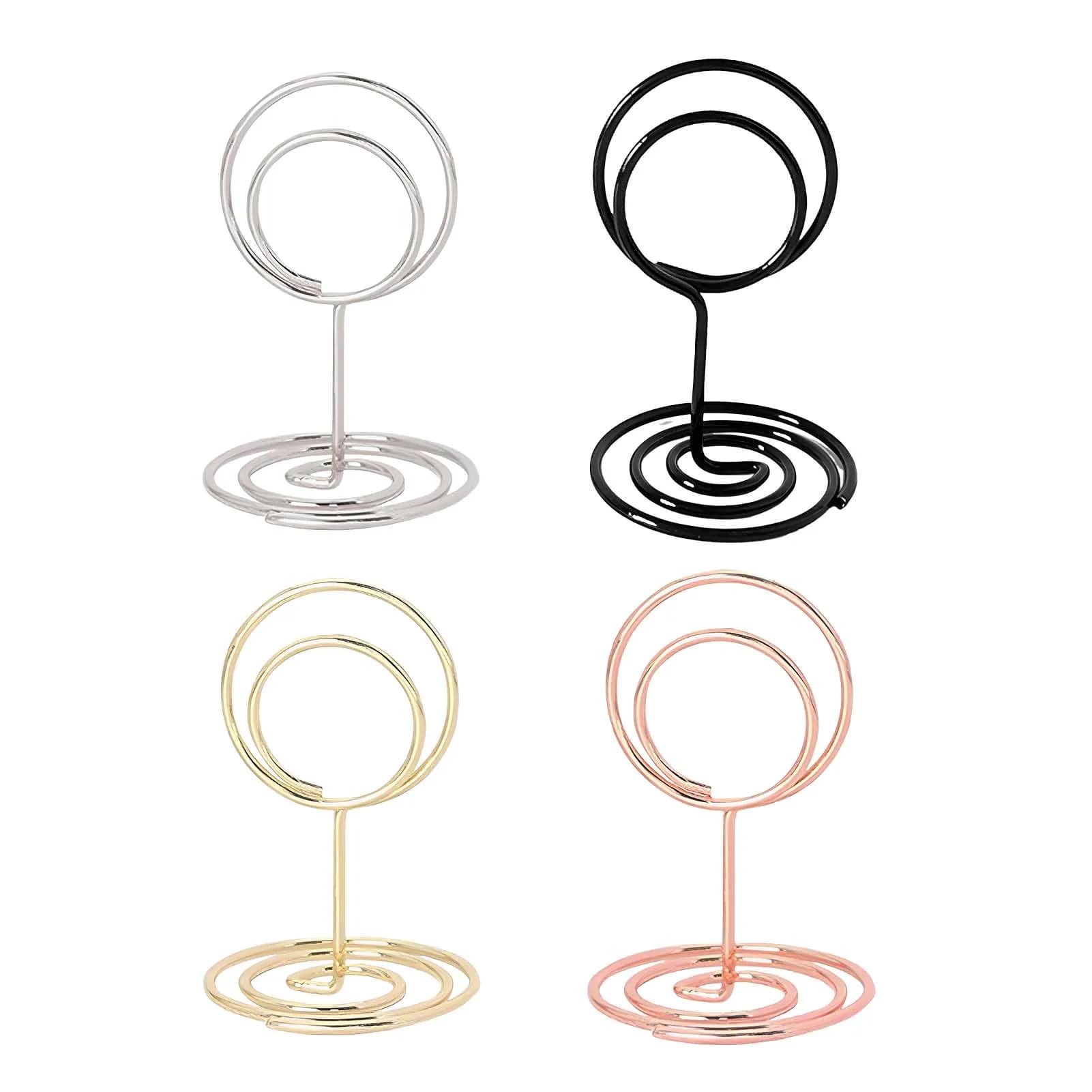 5 pezzi porta carte per slot da pranzo per centrotavola porta numeri da tavolo porta foto clip per promemoria da ufficio accessori per ricevimenti di nozze