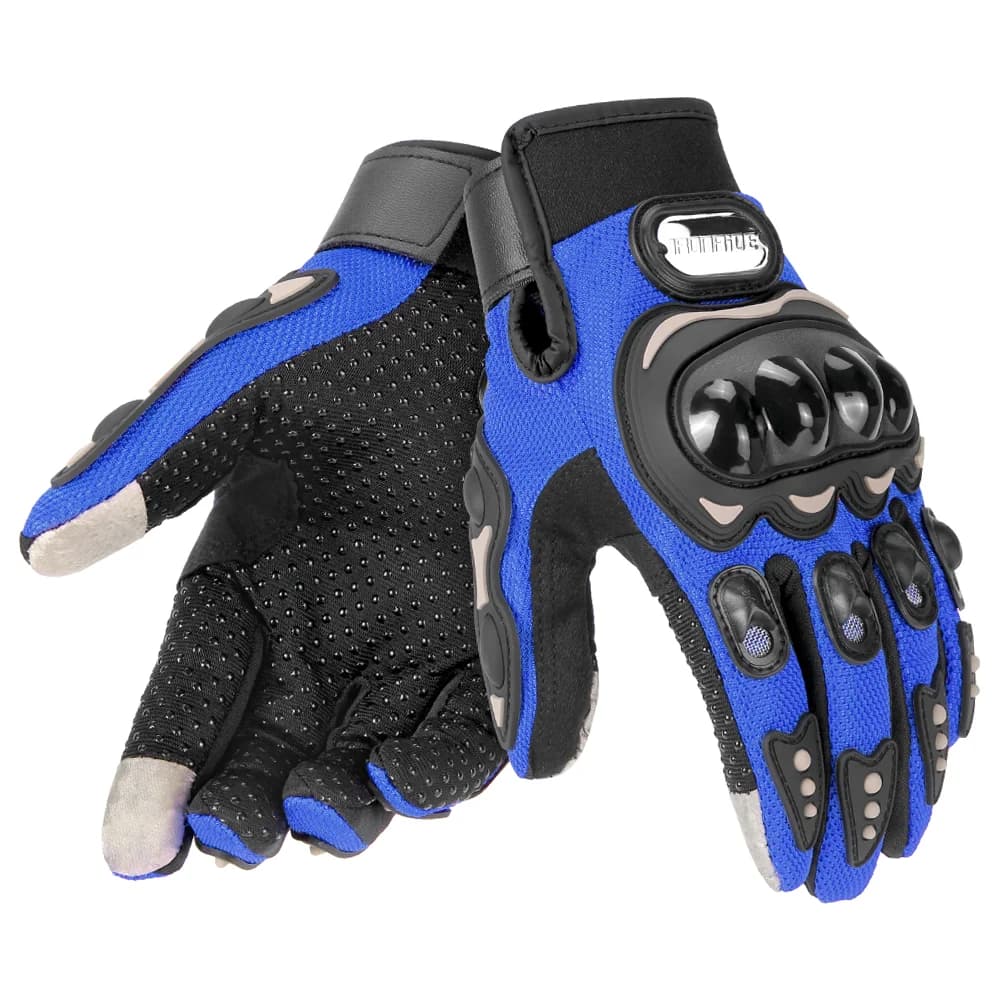 Guanti da moto estivi Guanti da moto traspiranti con dita intere Guanti da corsa per touch screen da moto da motocross Mesh traspirante
