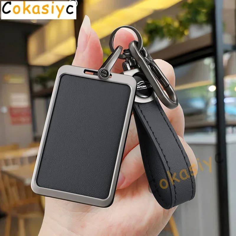 Per HIPHI X 2023 Hiphi Z Auto Portachiavi Accessori In Lega di Zinco In Pelle Chiave Dell'automobile Caso di Protezione Della Carta NFC Copertura Completa Keyless Borsette