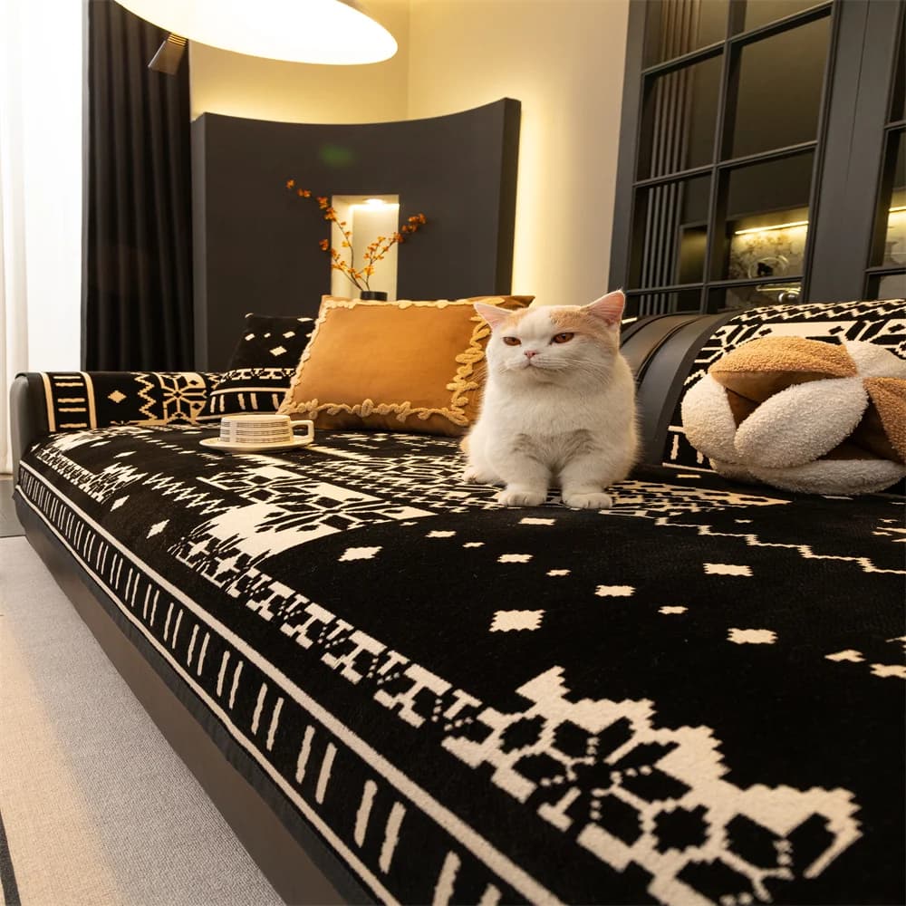 Simple Wind Thickened Soft Waist Sofa Bearing 2025 New Non-slip Sofa Cover Autumn and Cross-Winter