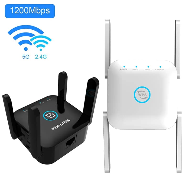 5G /2.4G WiFi ripetitore Router amplificatore estensore a lungo raggio 1200M/300Mbps Wireless Booster Home wi-fi Signal AP WPS Eesy Setup