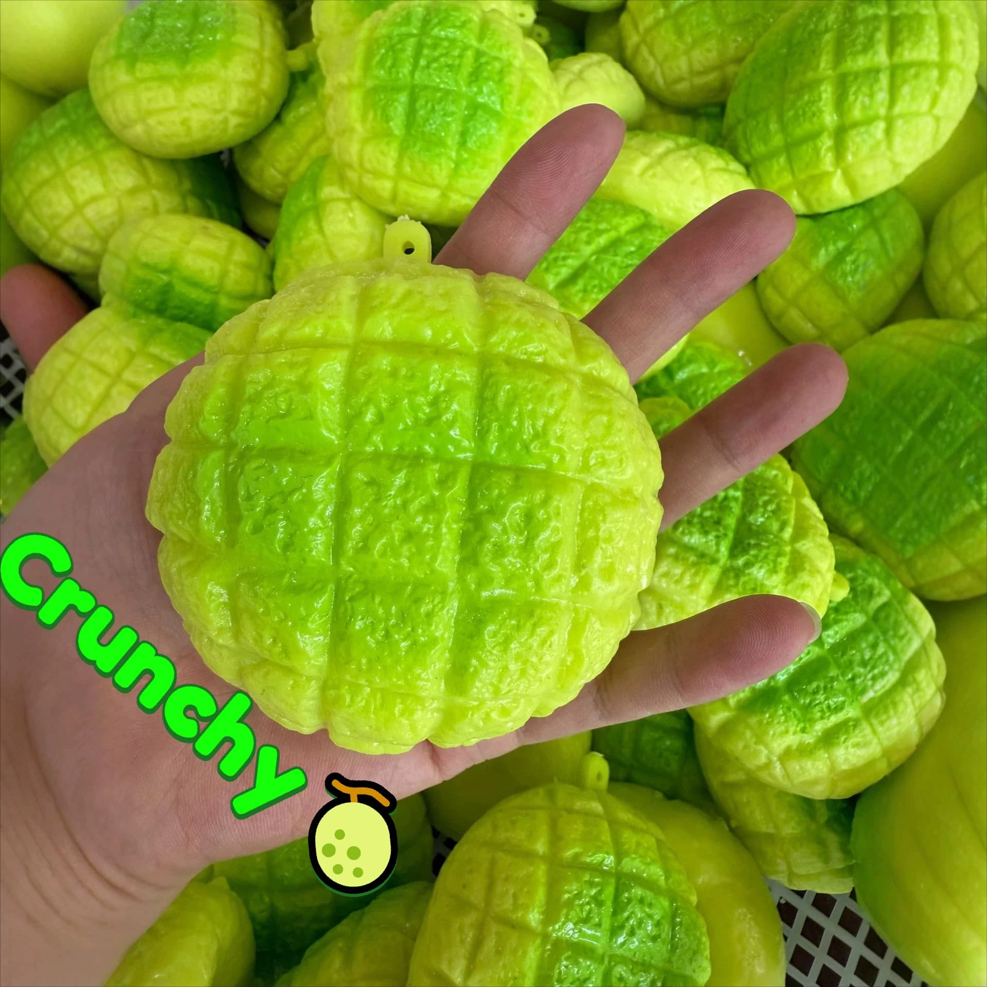 Green Pineapple Bun Stress Ball Toast Squishy Toy Moldable Slow Rebound Squeeze Ball ASMR Sensory Anti Stress Fidget Squeeze Toy