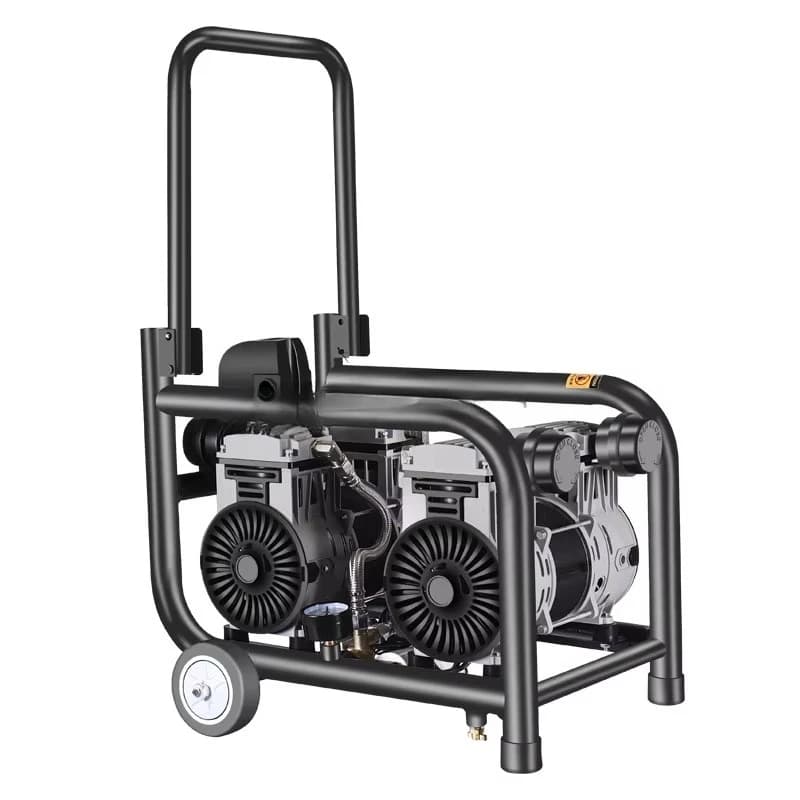 High pressure silent oil-free power blower, small industrial air compressor pump, for real stone paint spraying