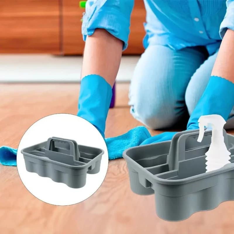 Cesto Portautensili in Plastica Multicomparto, Facile da Usare, Cesto per Attrezzi da Giardino e Casa