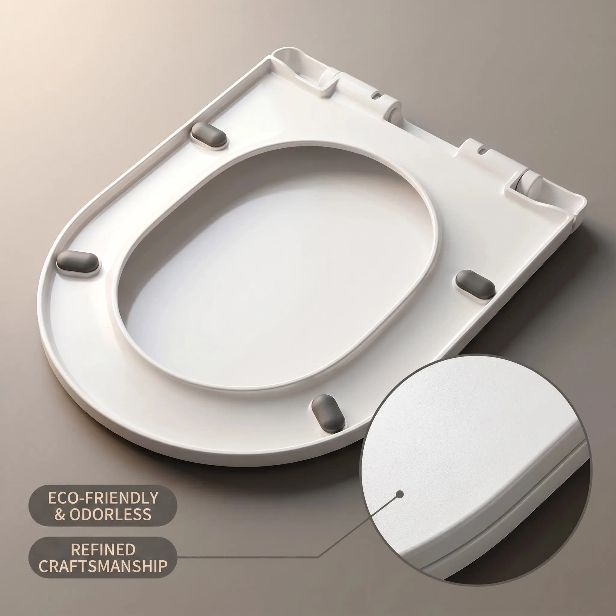 Universal U/V-Shape Toilet Seat Soft Close Quiet Noise Reduction Heavy‑Duty Cover Easy Clean Installation WC Replacement Seat
