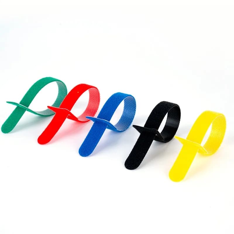 50/100Pcs Random color Velcro data cable computer cable storage classification Velcro management tape self-adhesive