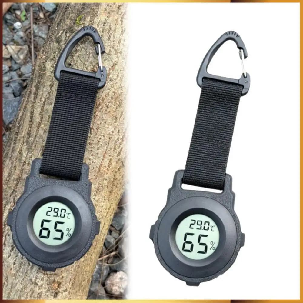 Digital Hygrometer with LCD Screen Temperature Humidity Monitor Thermometer and Humidity Gauge Use for Fishing Hunting and More