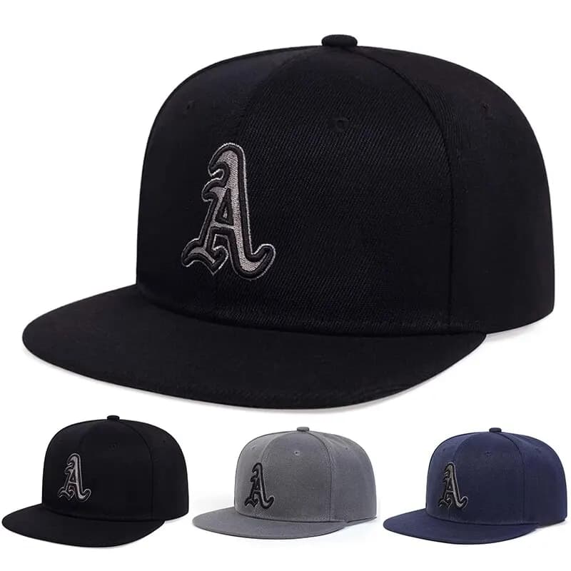 Cappelli hip-hop unisex con ricamo alfabeto gotico, cappelli da baseball casual regolabili per esterni, cappello con protezione solare