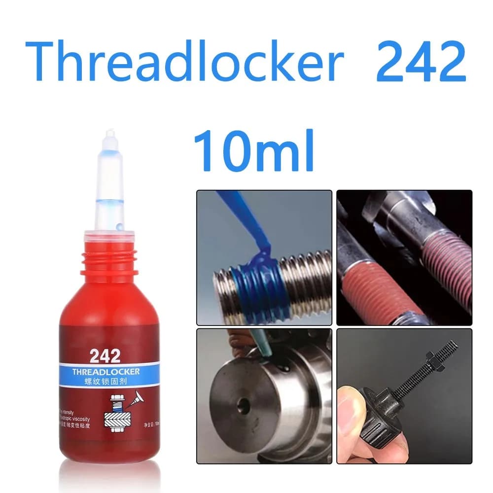 10ml Frenafiletti di media resistenza Blu Frenafiletti Adesivo 242 Frenafiletti Blu Vite Colla Agente Colla anaerobica Anti-allentamento