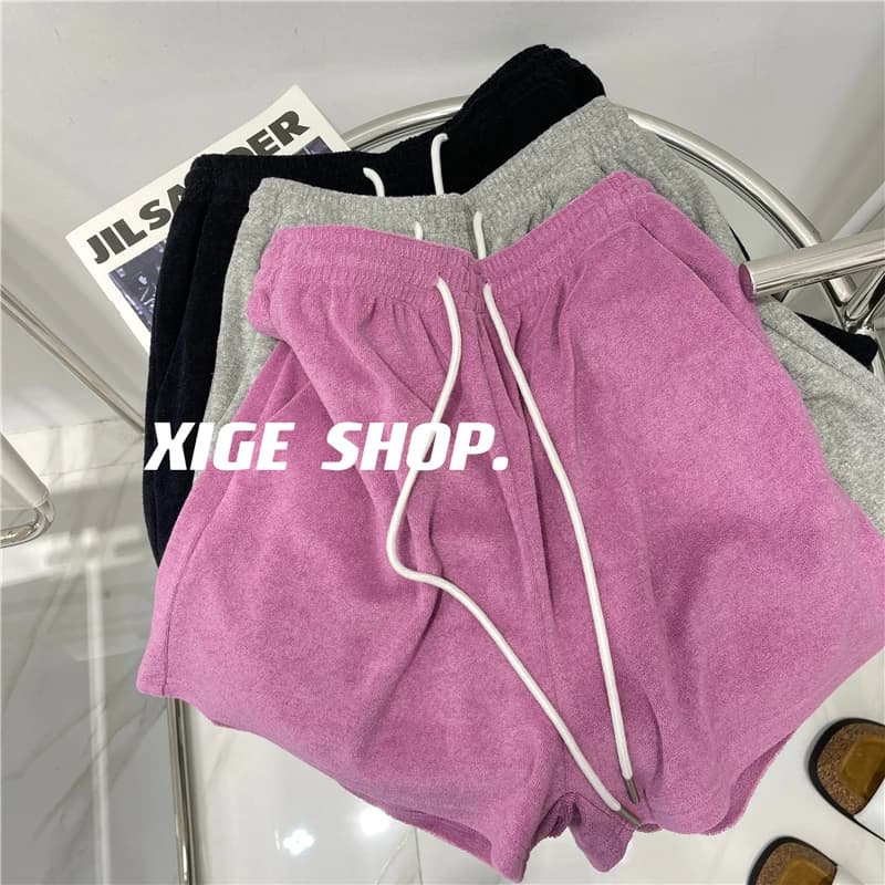 Pantaloncini Sportivi Extra Large da Donna, Comodi e Larghi, a Vita Alta, alla Moda Estiva, Trendy e Casual