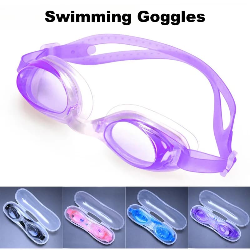 Kids swimming glasses waterproof anti-snatching Silicone swimming glasses Soft silicone diving glasses for children