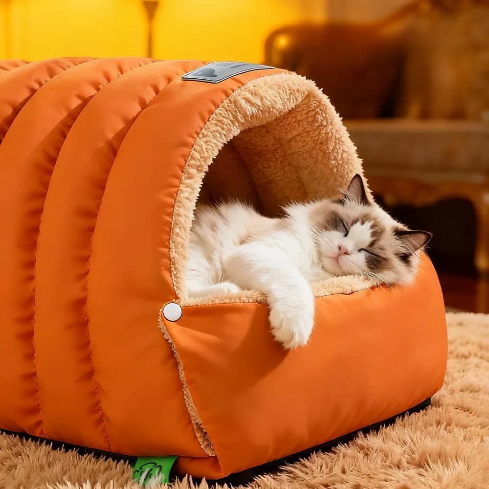 Seed-Closed Leather Cats, Warm and Windproof for Winter, Small Cats and Dogs