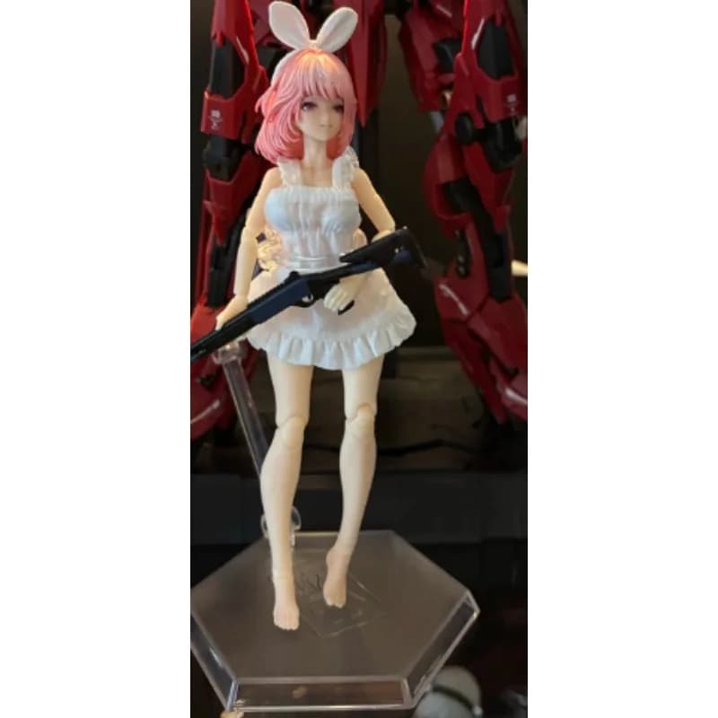 Modellino di Abbigliamento in Scala 1/12 per Action Figure Femminili, Top con Spalline in Pizzo per Corpo Romankey Ob11 Azone Figma Shf da 6 Pollici