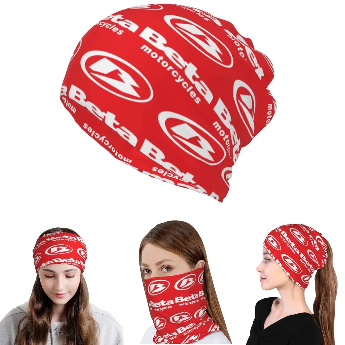 Beta Racing Bandana Scaldacollo Sciarpa Multifunzione Balaclava Cappello Berretto Unisex Invernale per Adulti