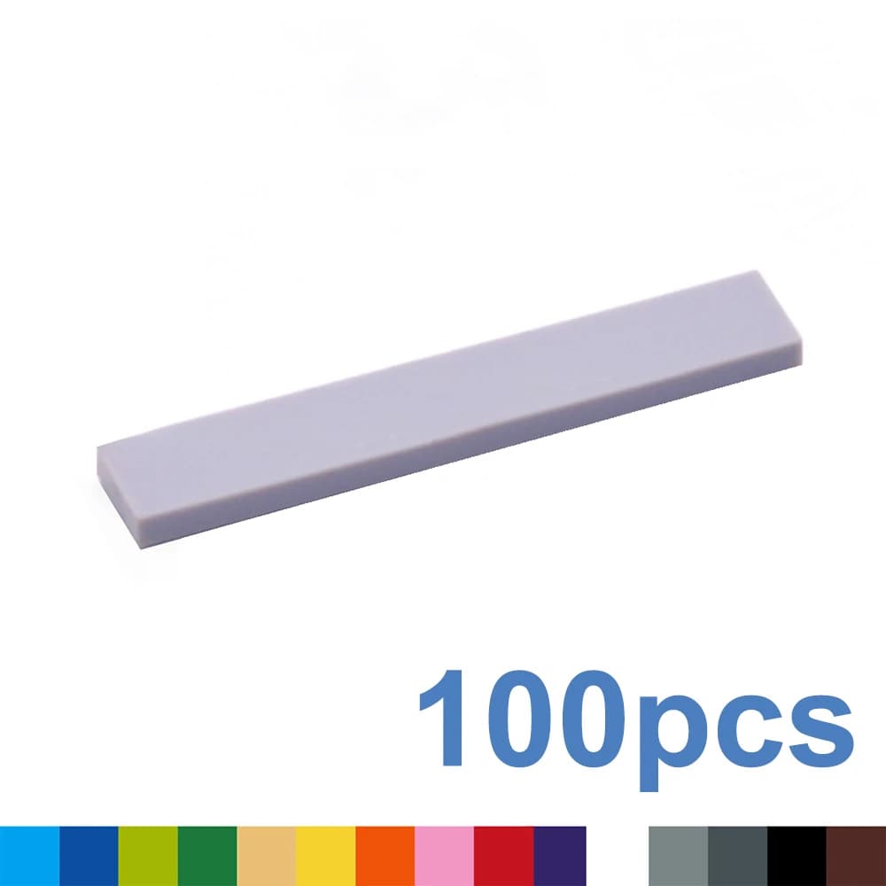 100 pz FAI DA TE Building Blocks Figura Mattoni Liscio 1x6 11 Colori Educativi Formato Creativo Compatibile Con Il Marchio di Giocattoli per I Bambini