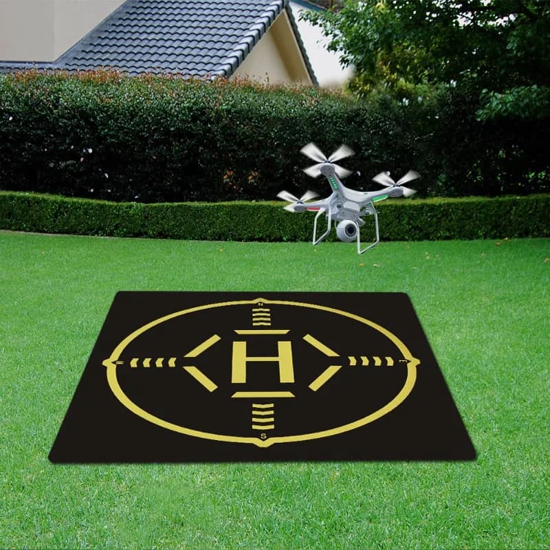 Tappetino di atterraggio leggero per elipad drone con indicatori direzionali Tappeto per prestazioni di volo da corsa all'aperto Tappeto per decorazioni per la casa