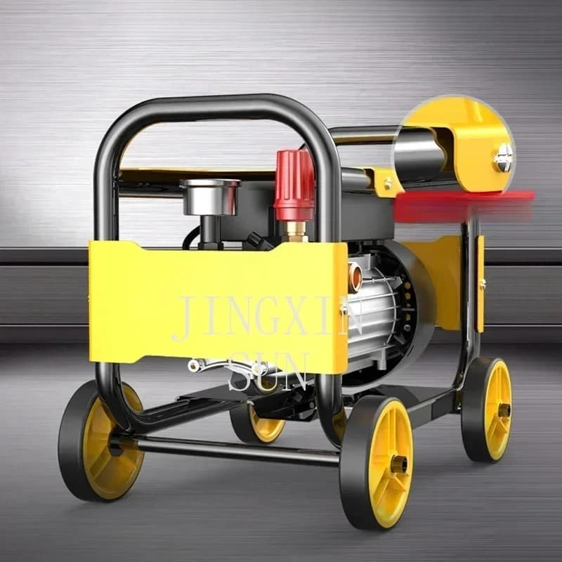 220v Electric High Pressure Washer 220V/3100W Push-Pull Roller Car Washer Foam Generator High Pressure Pump Car Cleaning Tool