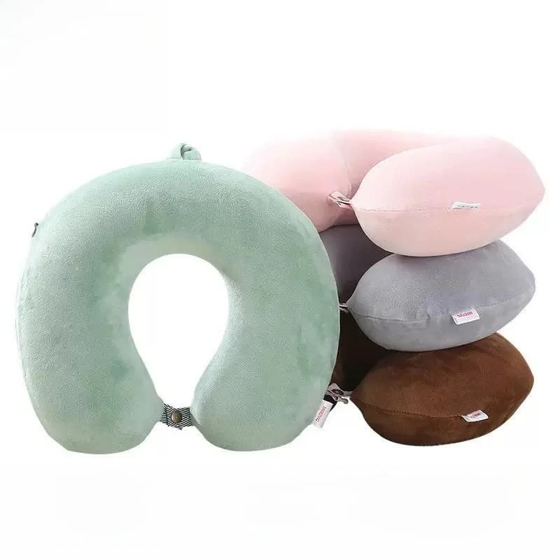 Cuscino da Viaggio a U in Memory Foam per Auto, Cuscino per il Collo Regolabile e Traspirante per Adulti, Ideale per Ufficio e Regalo