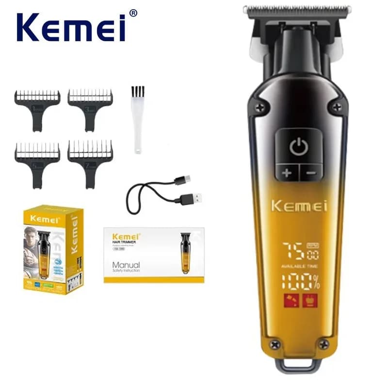 Kemei Haircuts USB Electric Haircuts for Men Haircuts Rechargeable Razor Barbies Technical Haircuts