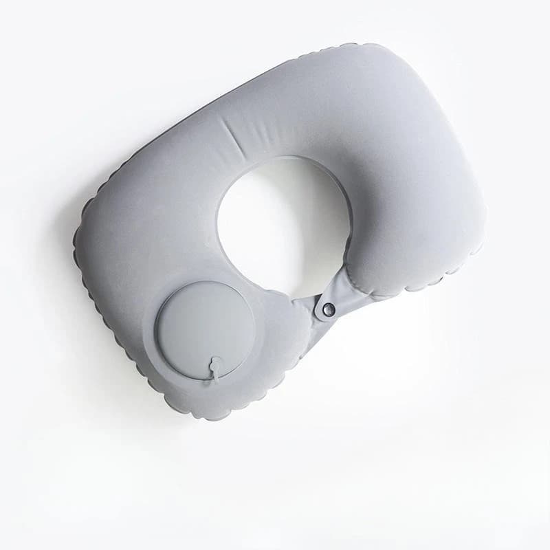 U-shaped Neck Pillow with Manual Inflation A Must-have for Travel It Is Portable and Comfortable Making Travel More Convenient