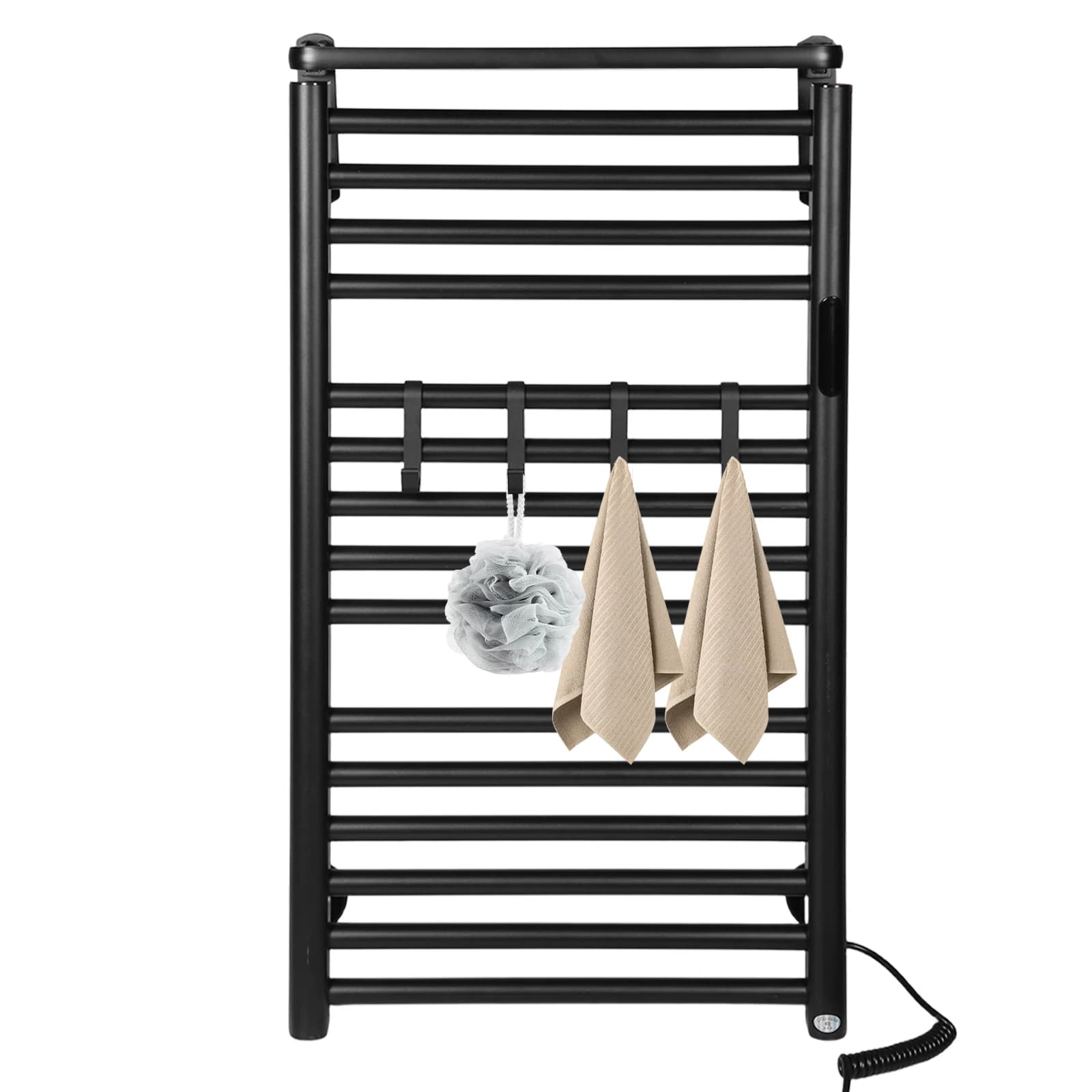 15 Bar Electric Scaldasalviette with Timer and Temperature Control, IP56 Home Towels Radiator Waterproof for Family, Pool, Salon