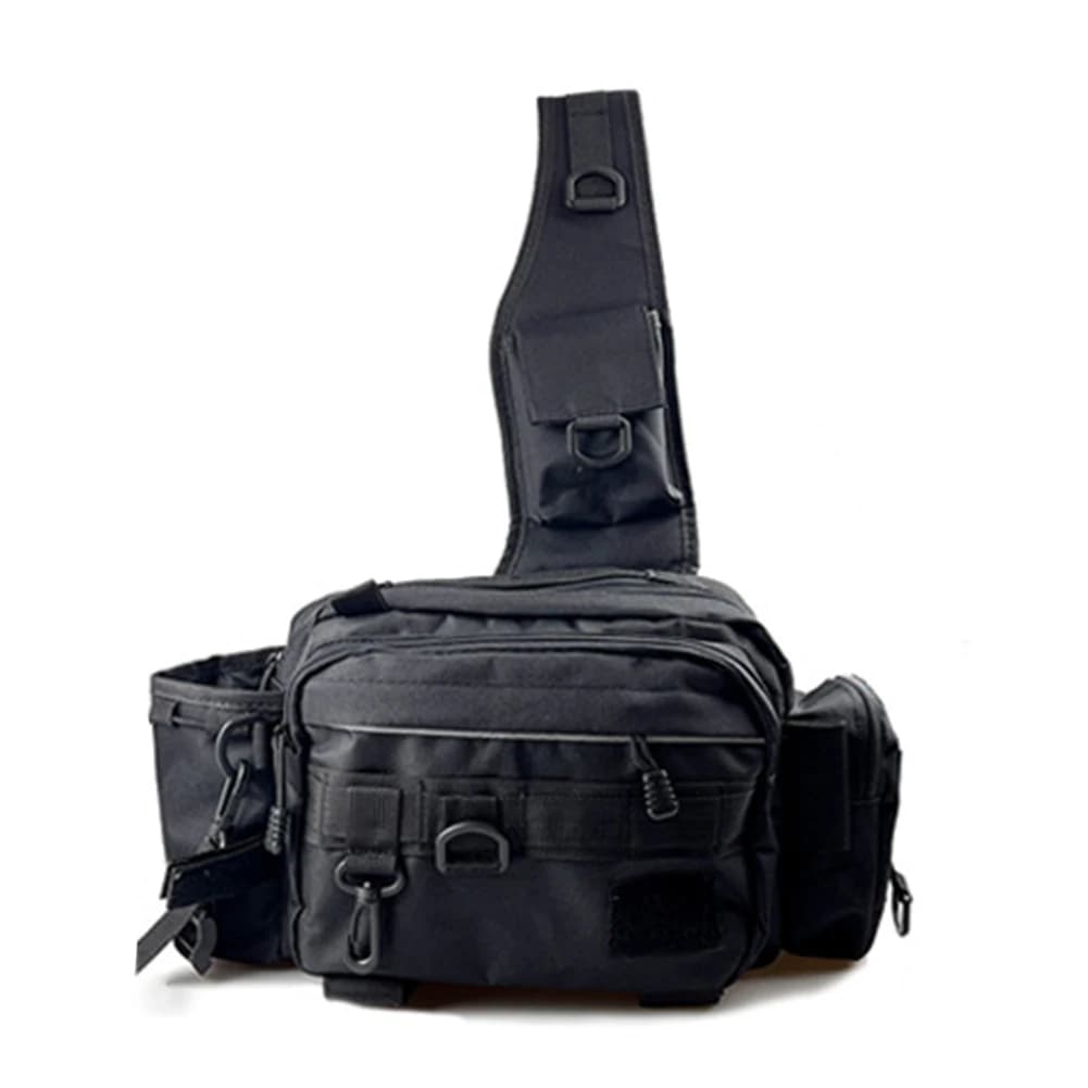 Multifunctional Fishing Backpack, Single Shoulder Bag with Candle for Fishing, Hiking and Hunting