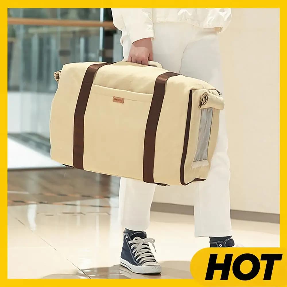 Trasportino Leggero per Gatti con Rete Traspirante e Cinghia Comoda, Borsa Versatile per Piccoli Animali Domestici, Ideale per Viaggi e Gite con Cuccioli