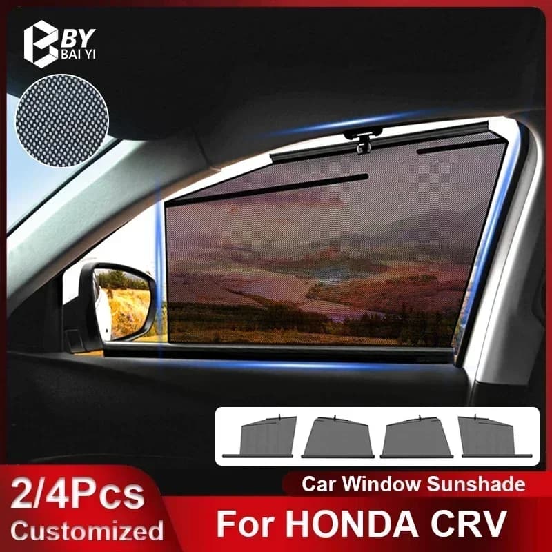 Per HONDA CRV 2002-2024 parasole per finestrino di sollevamento per auto sollevamento automatico parasole per auto personalizzabile protezione per parabrezza posteriore anteriore dell'auto